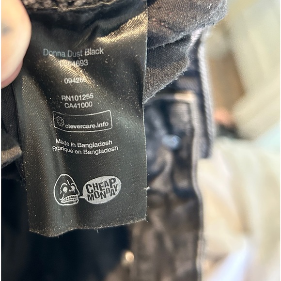 Cheap Monday 80’s vibe high waisted acid wash ankle jeans 27/32 LAST PRICE - Picture 5 of 7